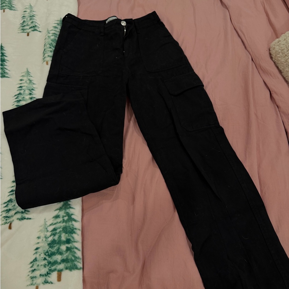 Zara Black Straight Leg Pants
